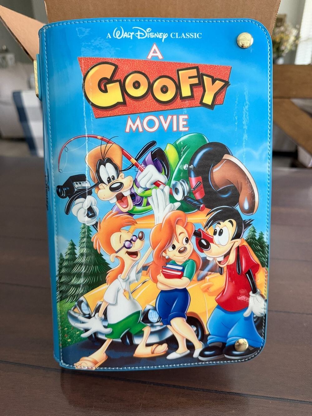 NWT LOUNGEFLY A GOOFY MOVIE VHS TAPE FIGURAL MINI BACKPACK EXCLUSIVE